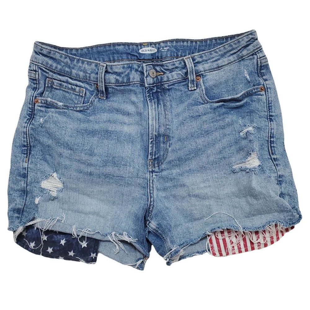 Old Navy OG Cut Off Jean Shorts Women's Plus Size 14